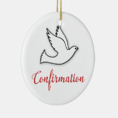 おめでとうの確認金ゴールド、赤 セラミックオーナメント (右)