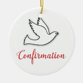 おめでとうの確認金ゴールド、赤 セラミックオーナメント