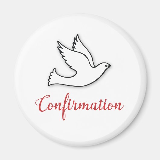 おめでとうの確認金ゴールド、赤 マグネット (正面)