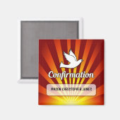 おめでとうの確認金ゴールド、赤 マグネット (正面/裏面)