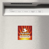 おめでとうの確認金ゴールド、赤 マグネット (インサイチュ (食洗機))