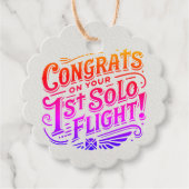おめでとうの第1回ソロ飛行！ フェイバータグ (正面)