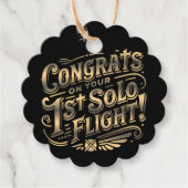 おめでとうの第1回ソロ飛行！ フェイバータグ (正面)