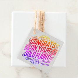 おめでとうの第1回ソロ飛行！ フェイバータグ