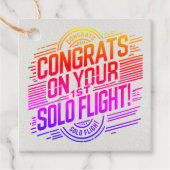 おめでとうの第1回ソロ飛行！ フェイバータグ (正面)
