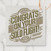 おめでとうの第1回ソロ飛行！ フェイバータグ (裏面)