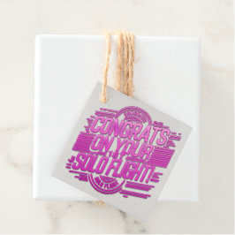 おめでとうの第1回ソロ飛行！ フェイバータグ