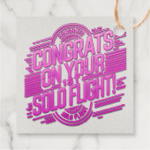 おめでとうの第1回ソロ飛行！ フェイバータグ (裏面)