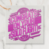 おめでとうの第1回ソロ飛行！ フェイバータグ (正面)