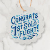 おめでとうの第1回ソロ飛行！ フェイバータグ (裏面)