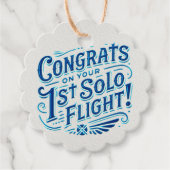 おめでとうの第1回ソロ飛行！ フェイバータグ (正面)