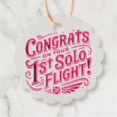 おめでとうの第1回ソロ飛行！ フェイバータグ (正面)