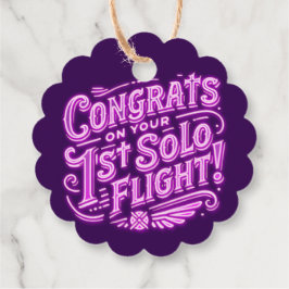 おめでとうの第1回ソロ飛行！ フェイバータグ