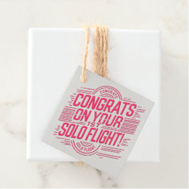 おめでとうの第1回ソロ飛行！ フェイバータグ