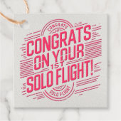 おめでとうの第1回ソロ飛行！ フェイバータグ (正面)