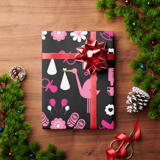 おめでとうの花配達ツインガールズ ラッピングペーパー (クリスマスギフト)