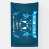 おめでとうの花配達ツインボーイ 横断幕 (縦)