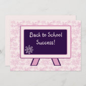 おめでとうの返却新学期カード 招待状 (正面/裏面)