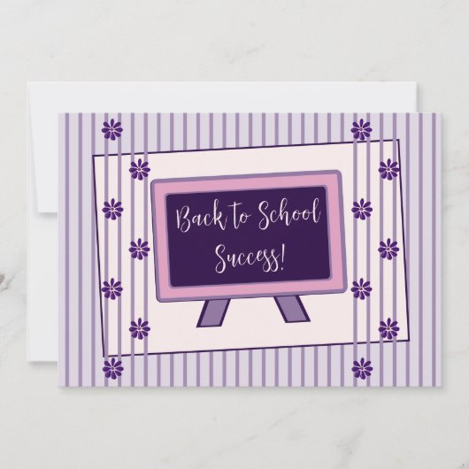 おめでとうの返却新学期フラットカード (正面)