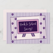 おめでとうの返却新学期フラットカード (正面/裏面)