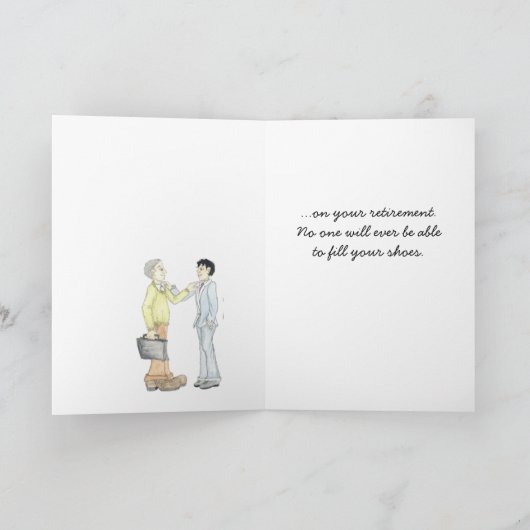 おめでとうの退職カード カード (内部)