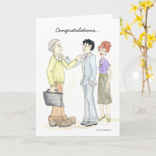 おめでとうの退職カード カード (黄色い花)