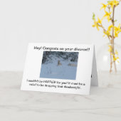 おめでとうの離婚！ カード (黄色い花)