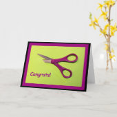 おめでとうはあなたは残りの上のカット！カード カード (黄色い花)