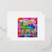 おめでとうはがき～ビスタ表現ー 箔シーズンポストカード (正面/裏面)