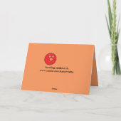 おめでとうはボーリングカードを卒業させます カード (裏面)