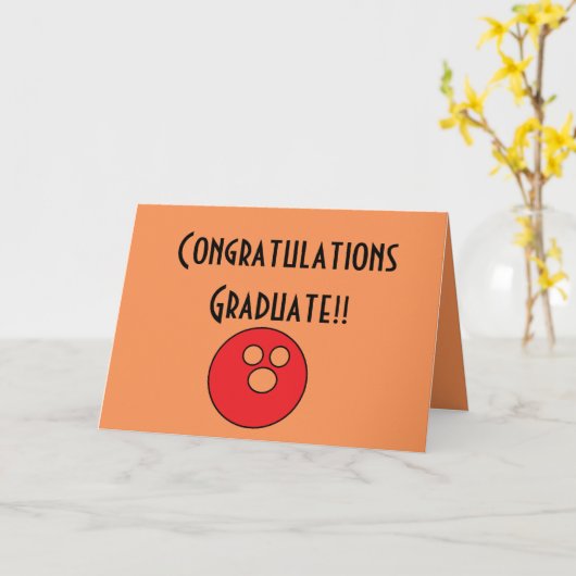 おめでとうはボーリングカードを卒業させます カード (黄色い花)