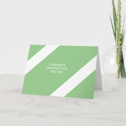 おめでとうは何でも カード (正面)