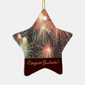 おめでとうは星のオーナメントを卒業させます セラミックオーナメント (右)