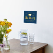 おめでとうは海軍の大学院卒業パーティー 箔ポスター (レイダウン (キッチン))