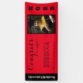 おめでとうは赤の卒業 横断幕 (縦)