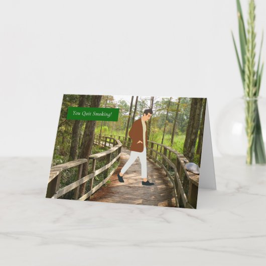 おめでとうやめカード カード (正面)