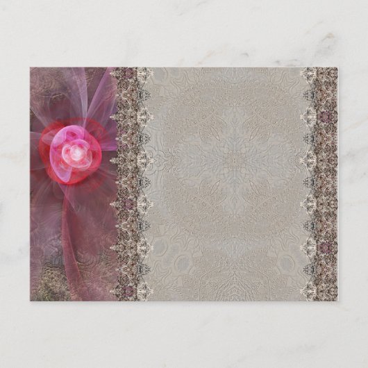 おめでとうや招待状のためのロマンチックなカード ポストカード (正面)