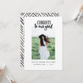 おめでとうをグラッドに（切り抜きイメージ） カード (正面/裏面インサイチュ)