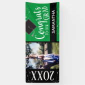 おめでとうをグラッド1枚に毎年 横断幕 (縦)