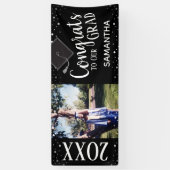 おめでとうをグラッド1枚に毎年 横断幕 (縦)