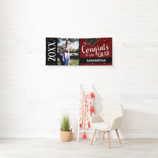 おめでとうをグラッド1枚に毎年 横断幕 (インサイチュ)