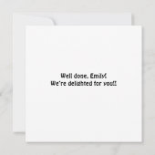 おめでとうを卒業あなたはそれを漫画のフクロウのユーモアを釘付け カード (裏面)