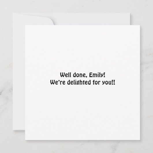 おめでとうを卒業あなたはそれを漫画のフクロウのユーモアを釘付け カード (裏面)