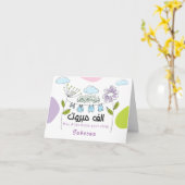 おめでとうアクーキヤー - イスラム教の新生児 カード (黄色い花)