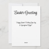 おめでとうイースター! シーズンカード (裏面)