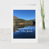 おめでとうエレガントシルバー・ジュビリー、カード 箔グリーティングカード (正面)