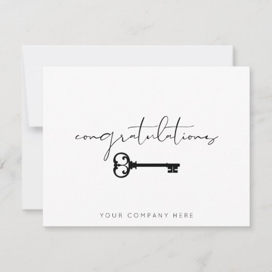 おめでとうエレガントニューホーム実在エステート カード (正面)