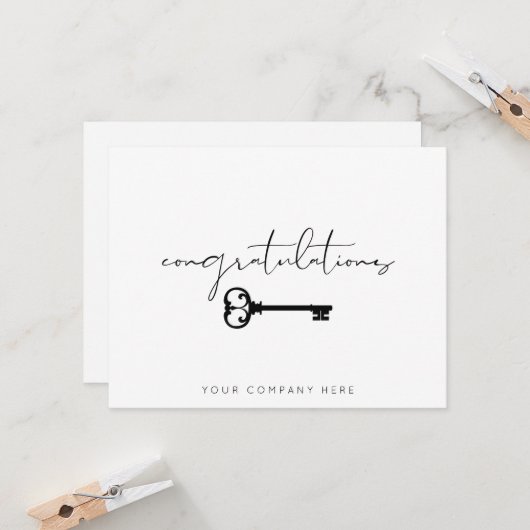 おめでとうエレガントニューホーム実在エステート カード (正面/裏面インサイチュ)