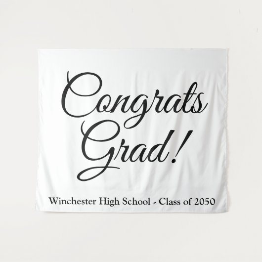 おめでとうエレガント大学院修士課程1年 タペストリー (正面(横))