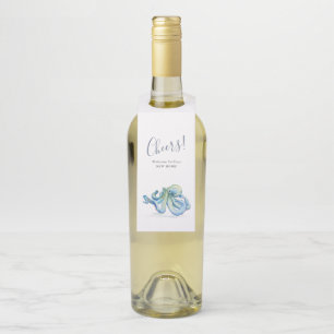 おめでとうオンザニューホームタコワインラベル ボトルネックタグ